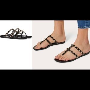 Valentino rockstud jelly sandal size 7